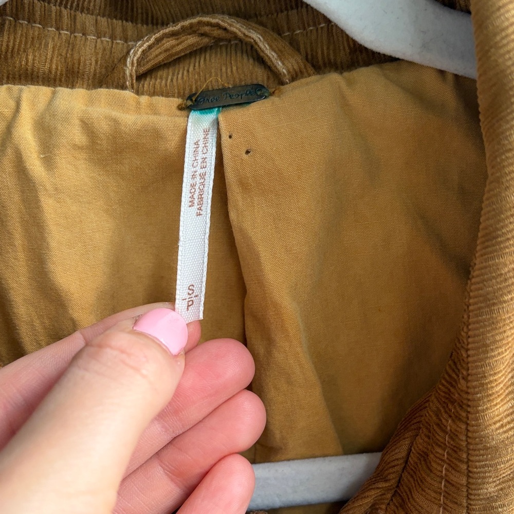 Free people Brown Corduroy Jacket S - Picture 3 of 9